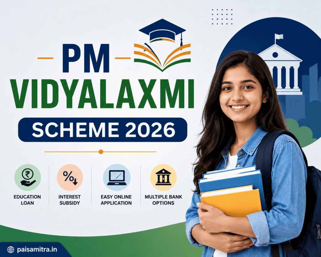 PM Vidyalaxmi Scheme 2026 education loan for students in India